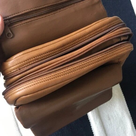 Tignanello Tan Leather Magnetic Closure Backpack - Picture 6 of 15